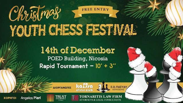 Youth Christmas Chess Festival: Tournament in Nicosia