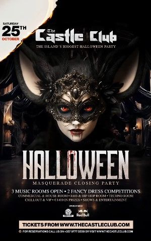 Castle Club Halloween Masquerade 2025 Cyprus