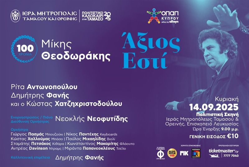 100 Χρόνια Μίκης Θεοδωράκης – Άξιος Εστί
