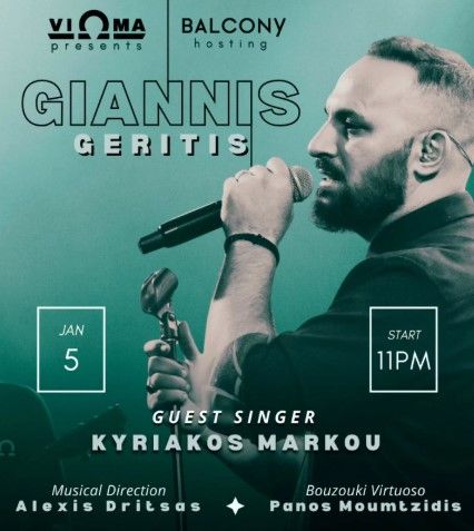 Giannis Geritis Live: Greek Music Night at Balcony