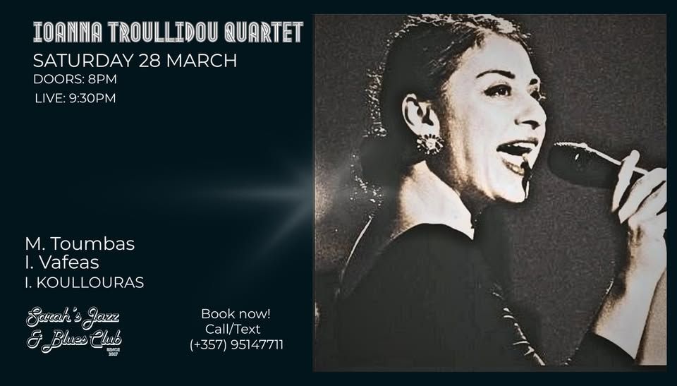 Ioanna Troullidou Quartet: Jazz Night at Sarah's Club Nicosia