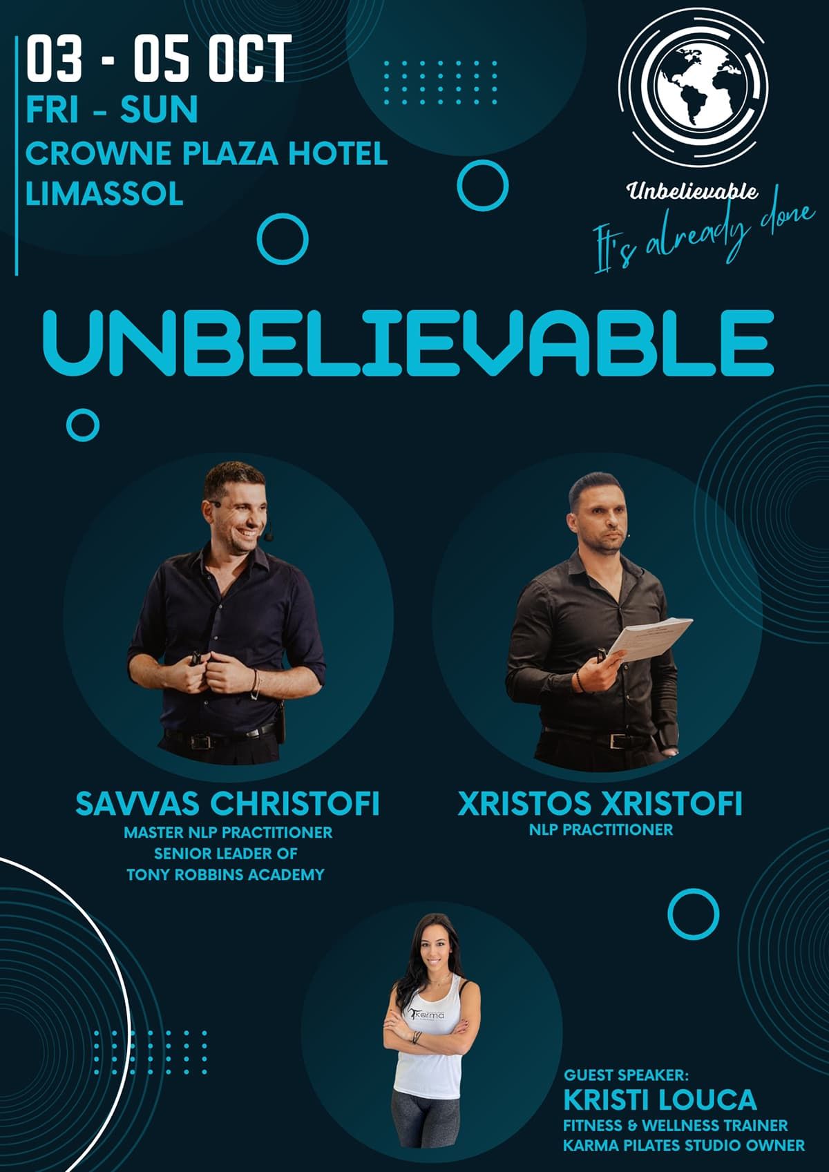 UNBELIEVABLE 3-day transformation workshop