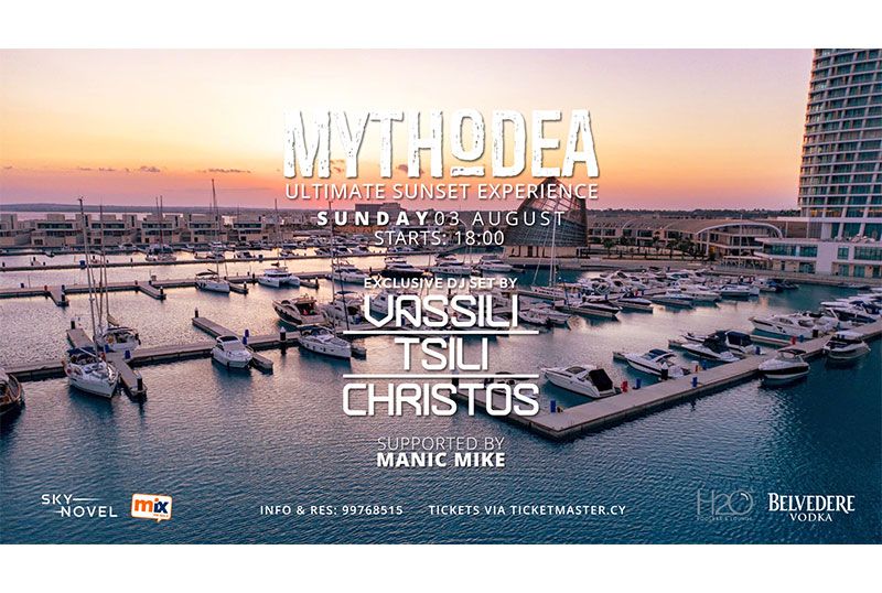 MYTHΩDEA WITH VASSILI TSILICHRISTOS AT H20 POOL BAR AYIA NAPA MARINA