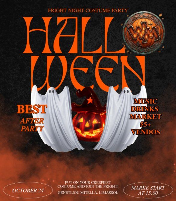 Wacko Maniacs Halloween: Fright Night Costume Party in Limassol