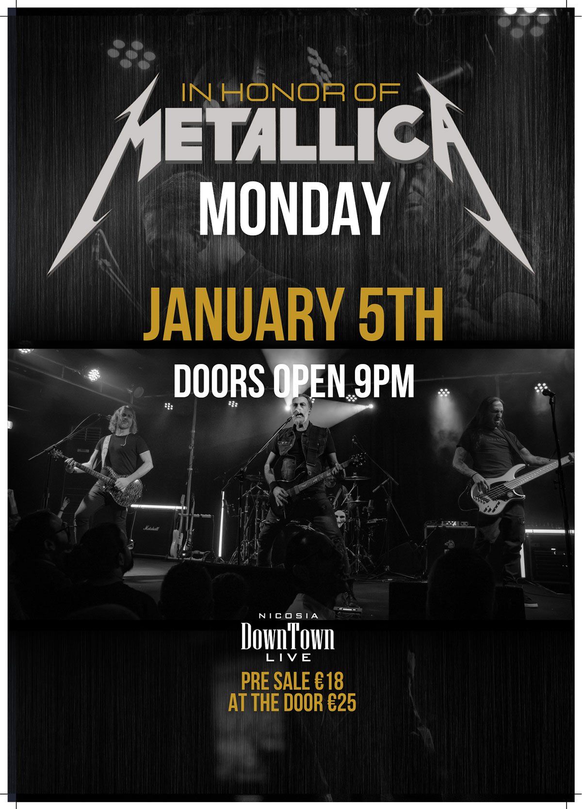 In Honor of Metallica: Live Tribute at DownTown Live Nicosia