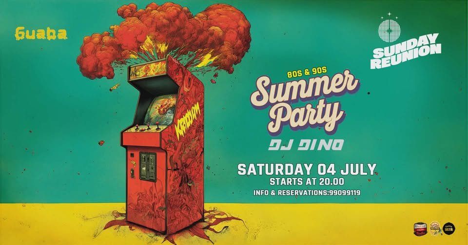 Summer 80s & 90s Party: Retro Night at Guaba Beach Bar