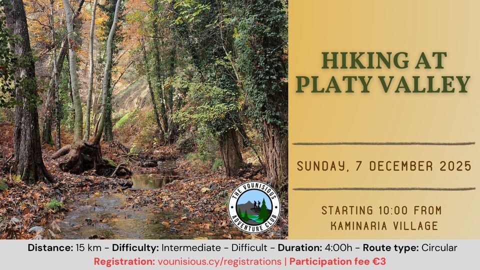 Vounisious Hike: Platy Valley & Kaminaria Trail