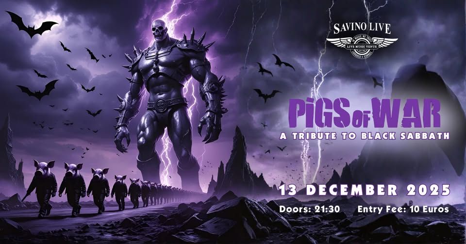 Pigs of War: Black Sabbath Tribute in Larnaca 2025