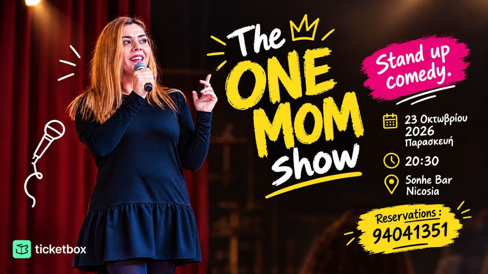The One MOM Show: Stand-Up Comedy Night in Nicosia