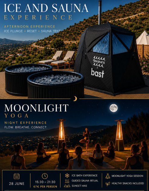 Wellness Day Retreat: Ice Bath and Moonlight Yoga in Larnaca