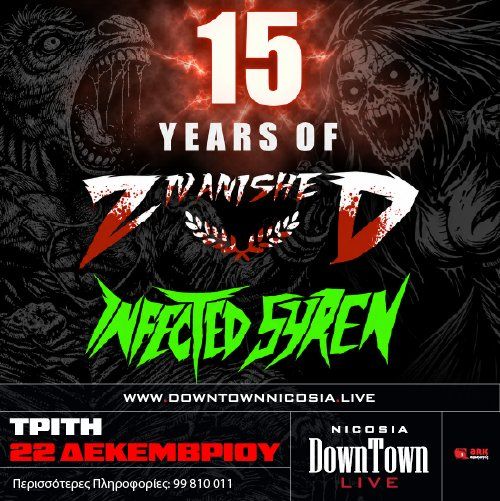 15 Years of Zivanished & Infected Syren: Metal Anniversary at DownTown Live
