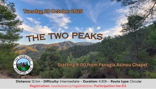 Vounisious Hike: Asinou, Falakros & Dias Peaks 2025