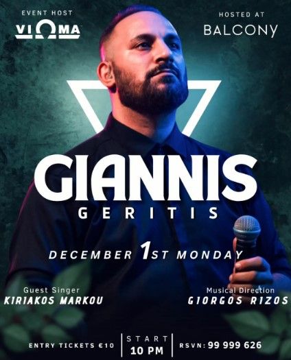 Γιάννης Γερίτης Live: Λαϊκή Βραδιά στη Λευκωσία