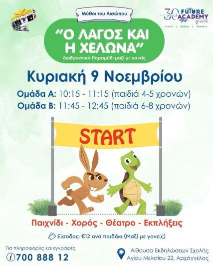 Ο Λαγός και η Χελώνα: Διαδραστικό Παραμύθι με Γονείς