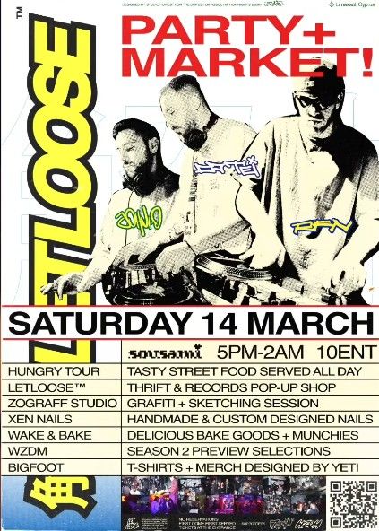 LetLoose Party + Market: DJs & Pop-Ups at Sousami