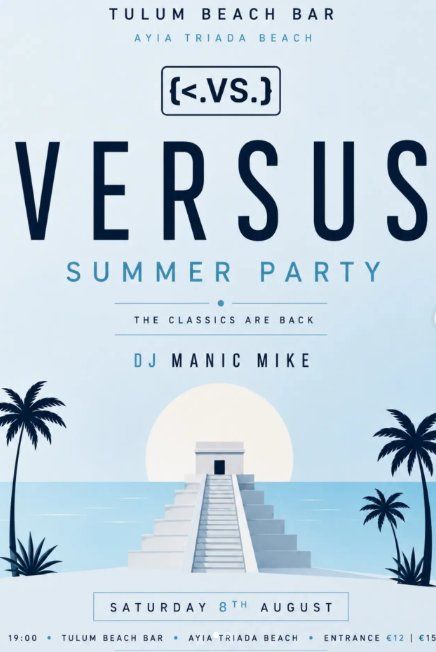 Versus Summer Party: The Classics Are Back at Tulum Beach Bar