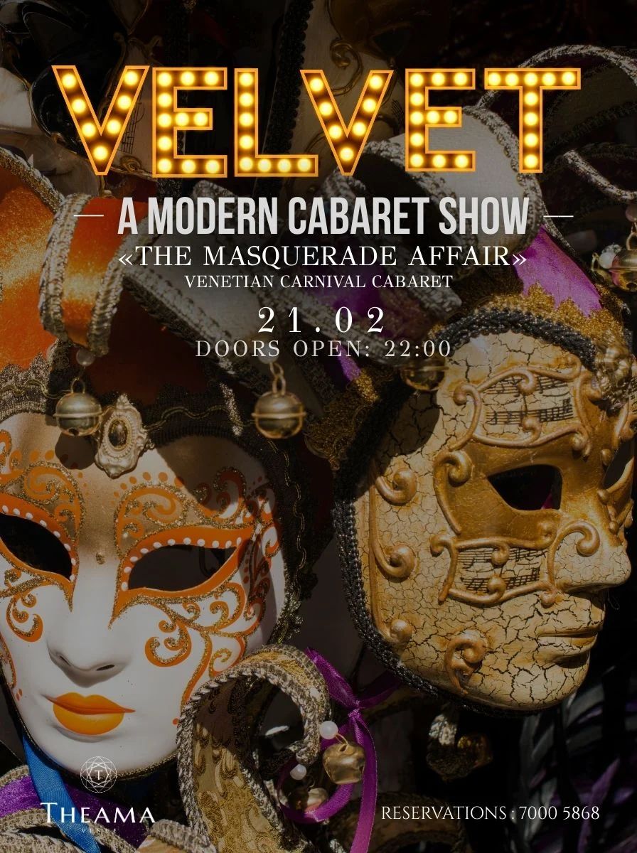 VELVET – The Masquerade Affair: Venetian Carnival at Theama