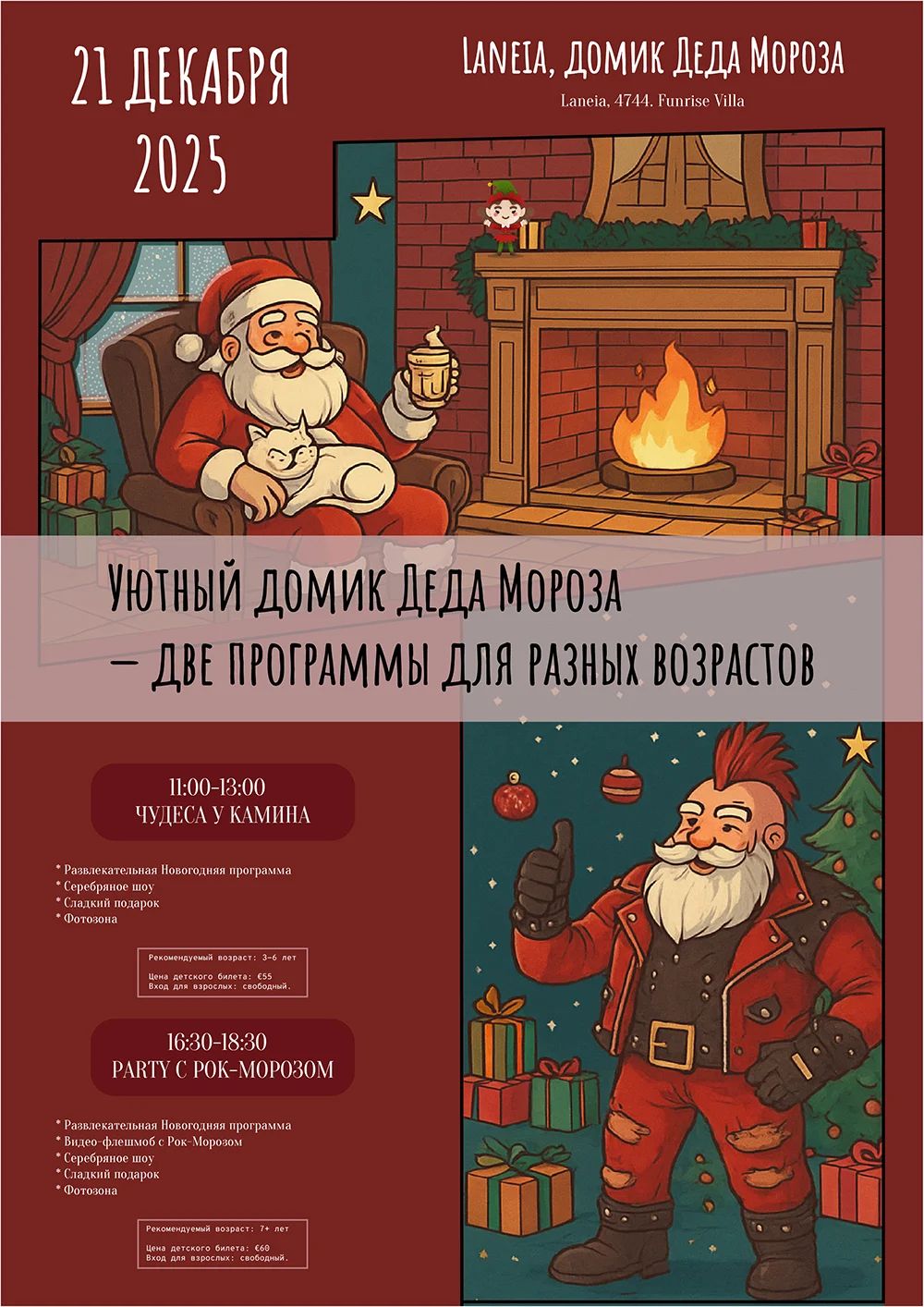 Santa Claus’s Cozy House: Holiday Kids Programs in Limassol
