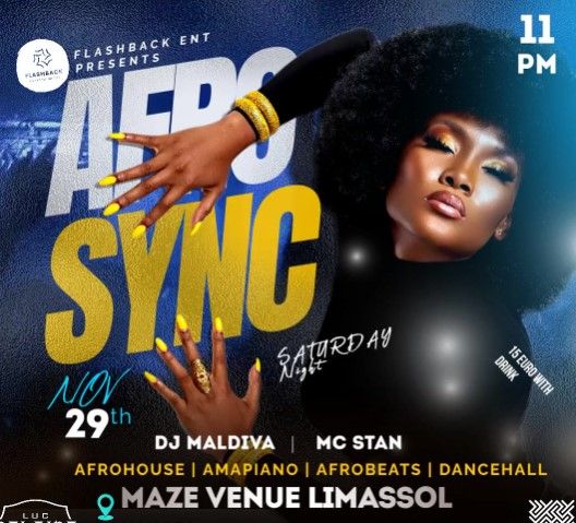 Afro Sync: Dancehall & Afrobeats Party at Maze Venue