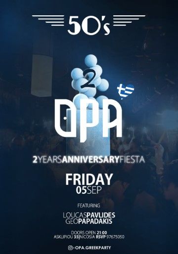 2-Year Anniversary Party at 50’s Resto Bar Nicosia