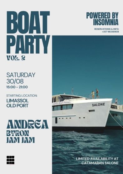 Boat Party Vol. 2: Sunset Cruise with Andrea, Byron & Jam Jam