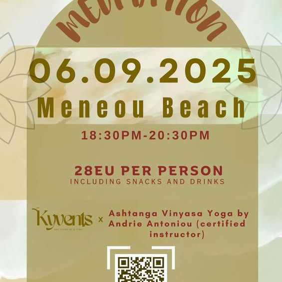 Yoga & Meditation: Sunset Session at Meneou Beach