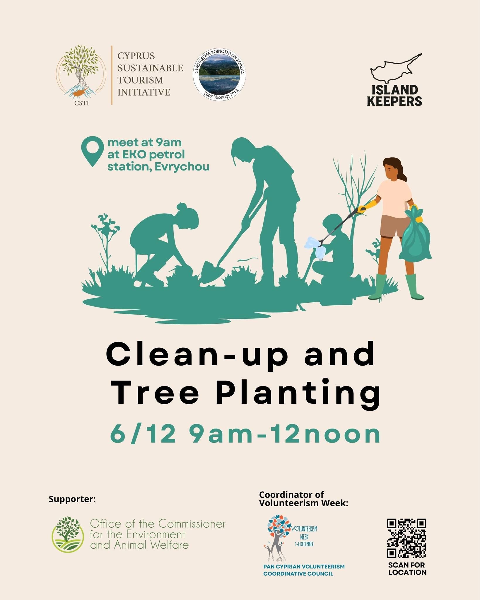 Clean-Up & Tree Planting: Volunteer Action in Evrychou