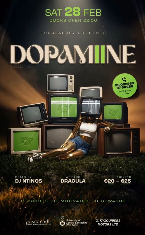 Topclass27 Presents Dopamine II at Dracula Club