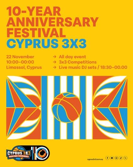 Cyprus 3x3: 10-Year Anniversary Festival in Limassol