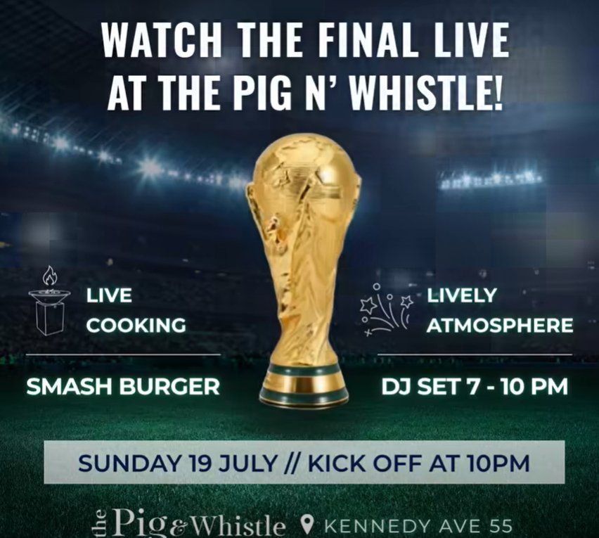 World Cup 2026 Final Live Screening at Pig & Whistle
