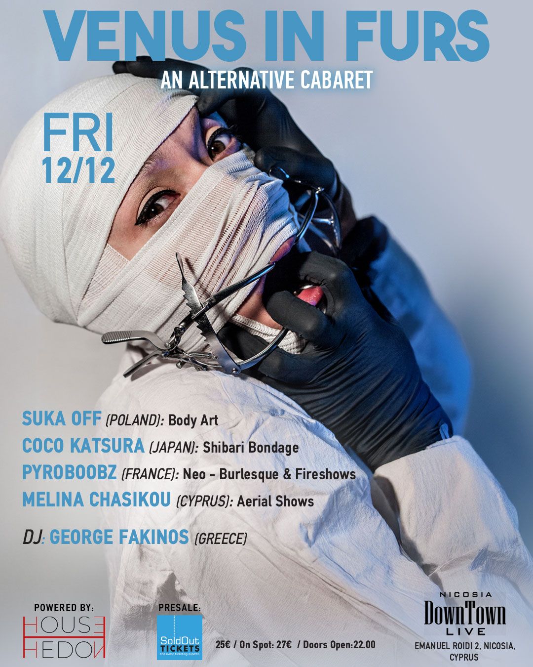 Venus in Furs: Alternative Cabaret by George Fakinos – Nicosia