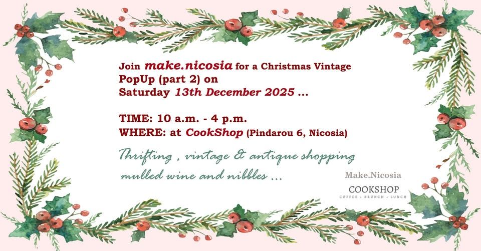 Shop Vintage: Christmas Pop-Up Day in Nicosia