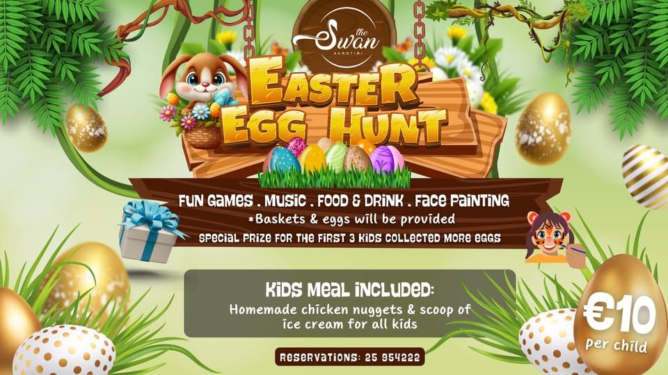 Easter Egg Hunt: Kids Games Day at The Swan Akrotiri