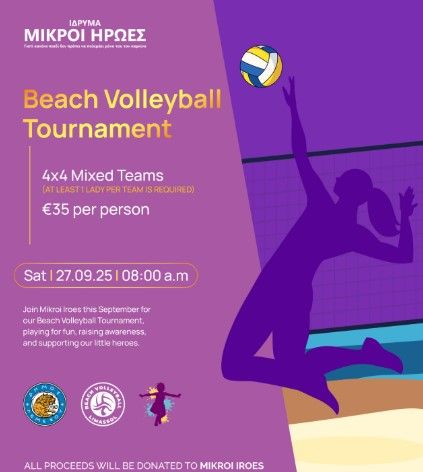 Beach Volley for Childhood Cancer Awareness: Limassol 2025