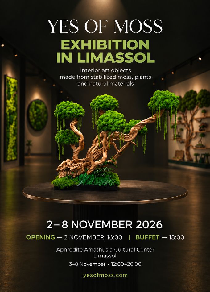 Interior Art Exhibition: Preserved Moss & Plants