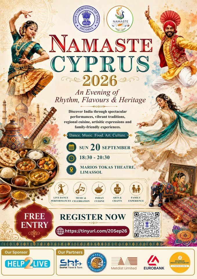 Namaste Cyprus 2026: Indian Cultural Evening in Limassol