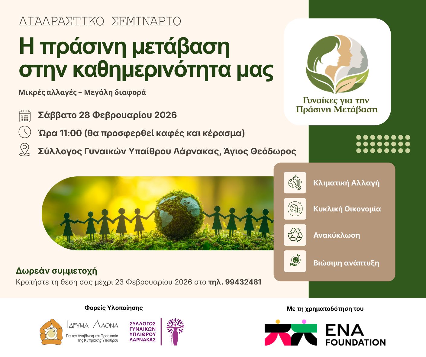 Η πράσινη μετάβαση στην καθημερινότητα μας