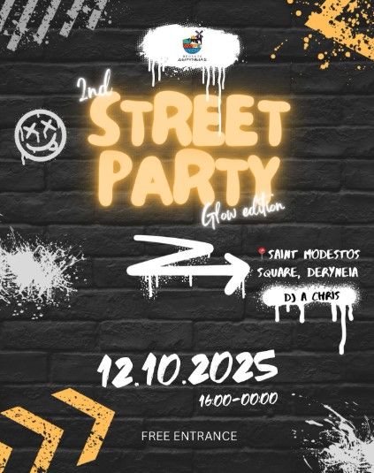 2nd Street Party Deryneia: Glow in the Dark