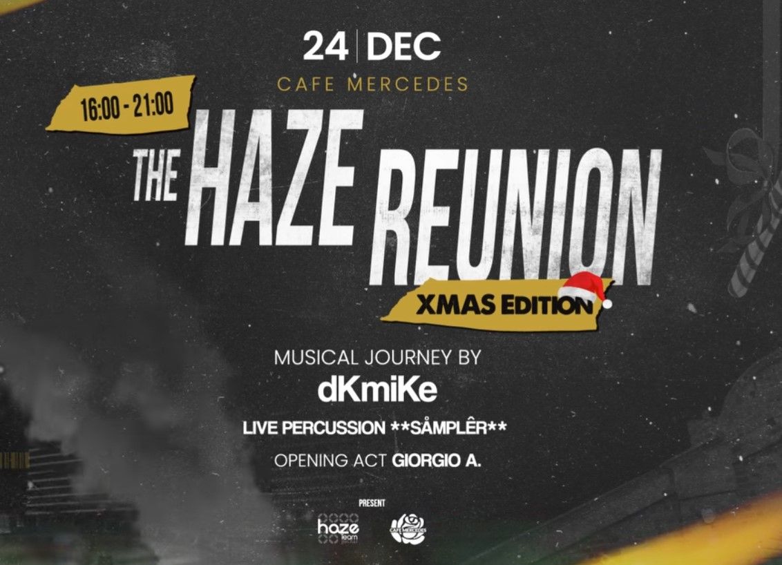 Haze Xmas Party: Champagne & House Beats at Cafe Mercedes