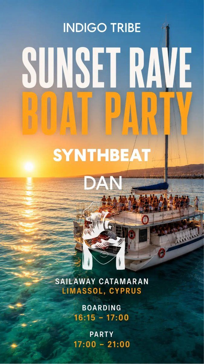 Indigo Sunset Rave: Boat Party with Synthbeat & Dan in Limassol