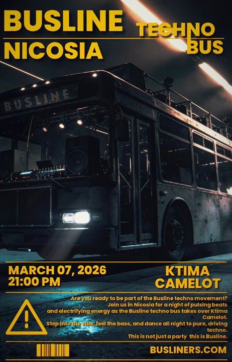 Busline: Hard Techno Night in Nicosia