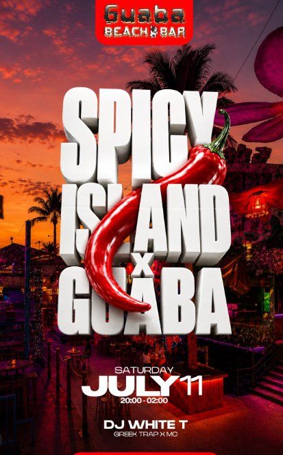 Spicy Island x Guaba: Greek Trap Night at Guaba Beach Bar