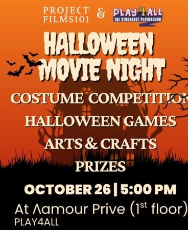 Halloween Movie Night for Kids: Play4All Paralimni 2025